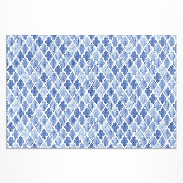 Teppich auf pvc Mediterranes Mosaik Mit Aquarellfliesen