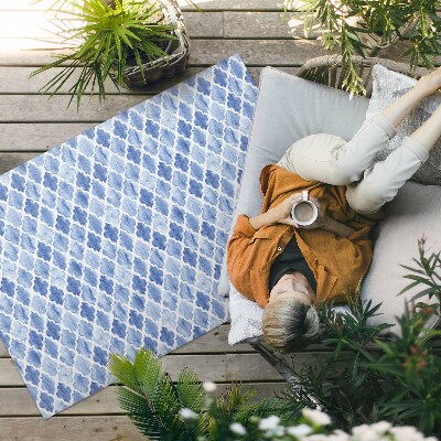 Teppich auf pvc Mediterranes Mosaik Mit Aquarellfliesen