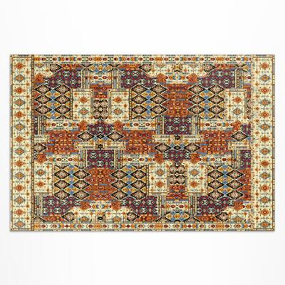 Teppich pvc Geometrisches Patchwork Im Vintage-Boho-Stil