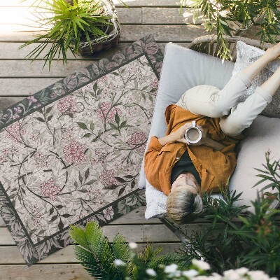 Pvc teppich William Morris Jasmin-Skizze