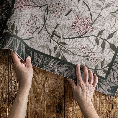 Pvc teppich William Morris Jasmin-Skizze