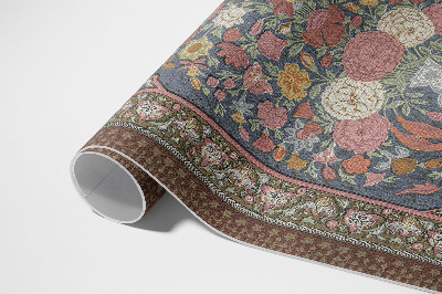 Vinyl teppich Blumenstrauß Aus Vintage-Stoffimitat