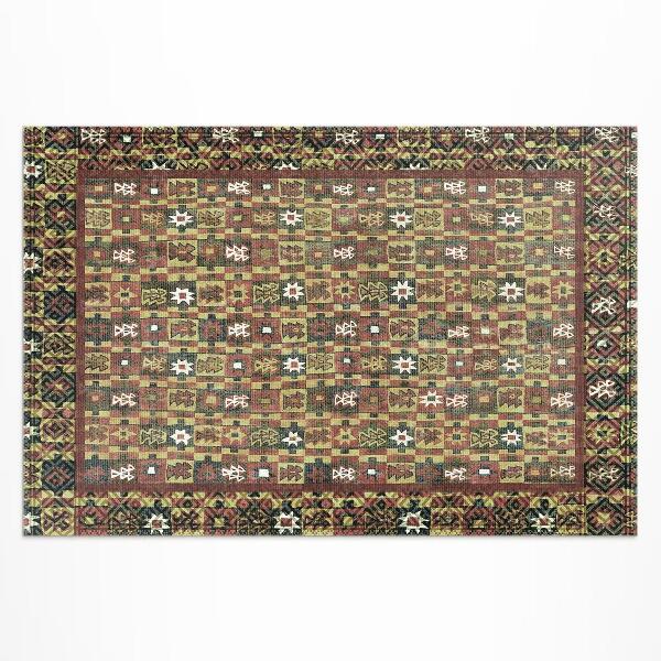 Teppich auf pvc Vintage Buntes Ethno-Vintage-Mosaik