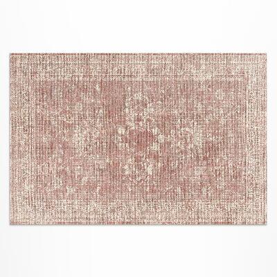 Pvc teppich Altrosa Geriebenes Vintage-Blumenmuster