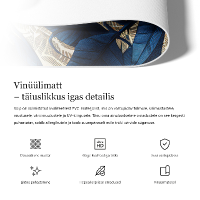 Vinyl teppich Zarter Floraler Hintergrund Mit Vögeln