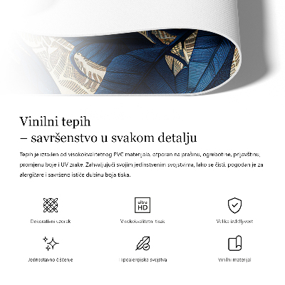 Vinyl teppich Zarter Floraler Hintergrund Mit Vögeln