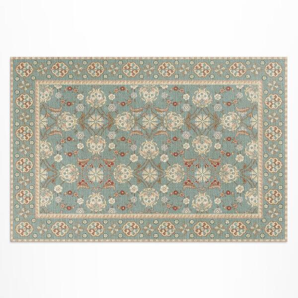 Pvc teppich Blumenornament Mit Vintage-Blumenmuster