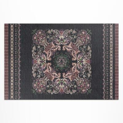Vinyl teppich läufer Elegantes Ornamentales Blumenmuster