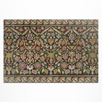 Vinyl teppich Antikes Vintage-Blumenmuster