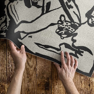Teppich auf pvc Komposition Von Wassily Kandinsky