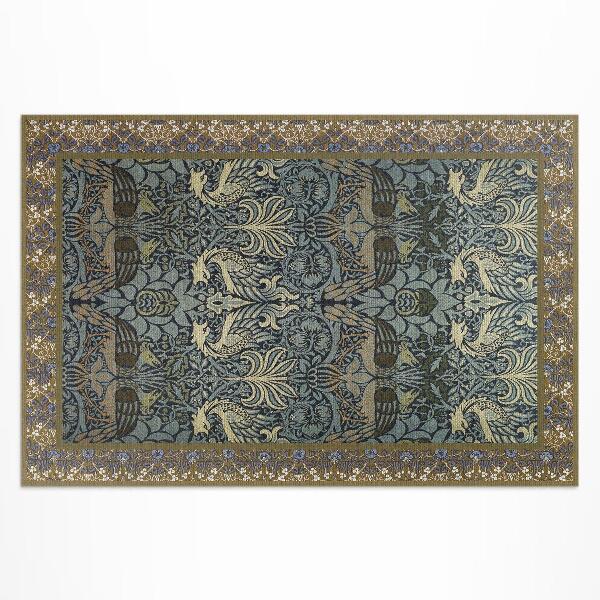 Vinyl teppich William Morris Pfau Und Drache