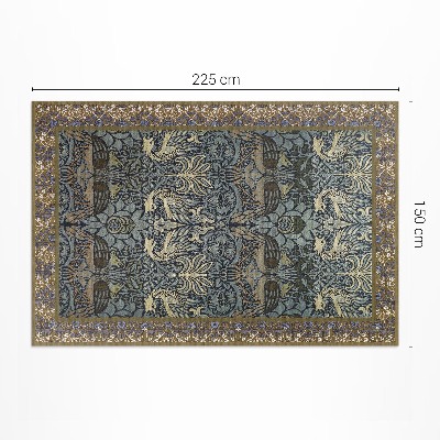 Vinyl teppich William Morris Pfau Und Drache