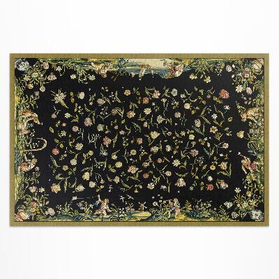 Vinyl teppich läufer Verstreute Flora, Kleine Vintage-Blumen