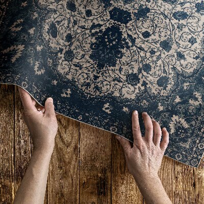Vinyl teppich läufer Ornamentales Muster Im Alten Stil