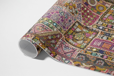 Vinyl teppich Ethnisches Retro-Patchwork-Muster