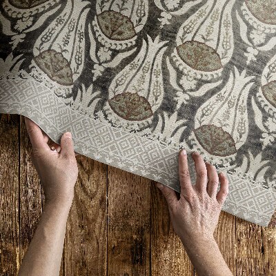 Teppich auf pvc William Morris Blumenkrüge