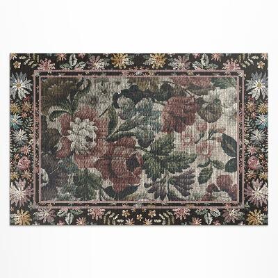 Pvc teppich Blasse Farben, Vintage-Wildblumen
