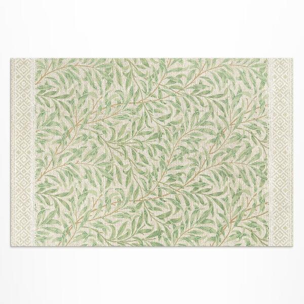 Teppich pvc William Morris Vintage-Blattillustration
