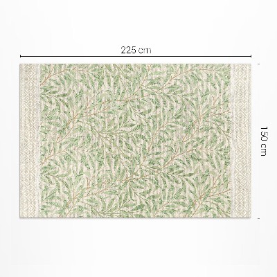 Teppich pvc William Morris Vintage-Blattillustration
