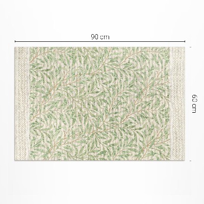 Teppich pvc William Morris Vintage-Blattillustration