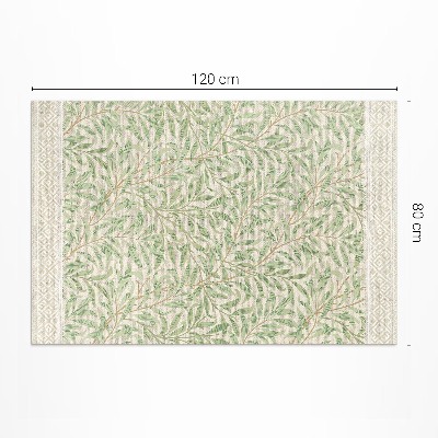 Teppich pvc William Morris Vintage-Blattillustration