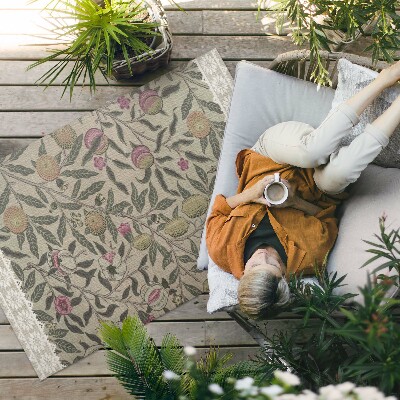 Vinyl teppich William Morris Früchte