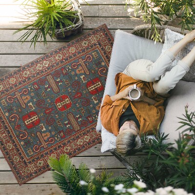Teppich auf pvc Orientalisches Muster Aus Dem Nahen Osten