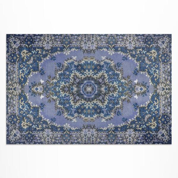 Vinyl teppich läufer Traditionelles Blau Aus Dem Nahen Osten