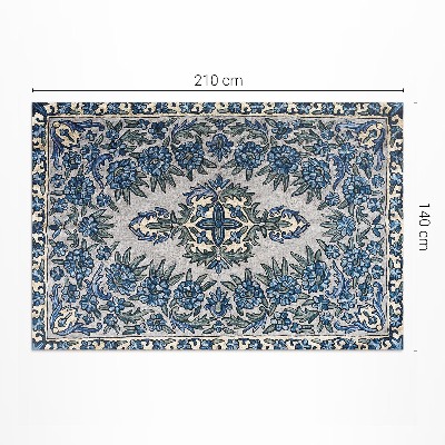 Teppich auf pvc Dekor Mit Pflanzen Aus Nepal