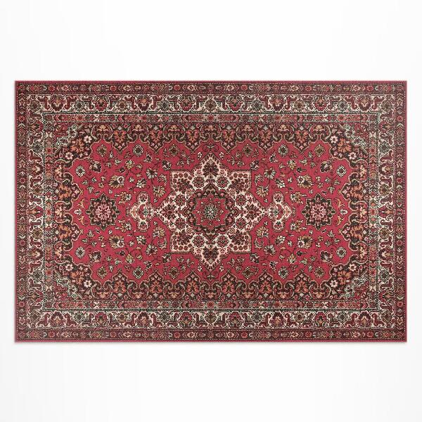 Vinyl teppich Rotes Florales Vintage-Persermuster