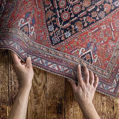 Vinyl teppich Persisch-Türkisches Muster Im Vintage-Stil
