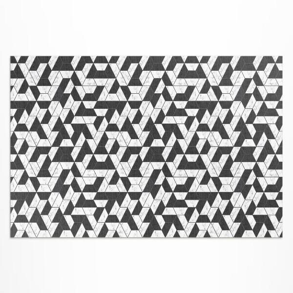 Vinyl teppich läufer Modisches Steinmosaik Mit Marmor