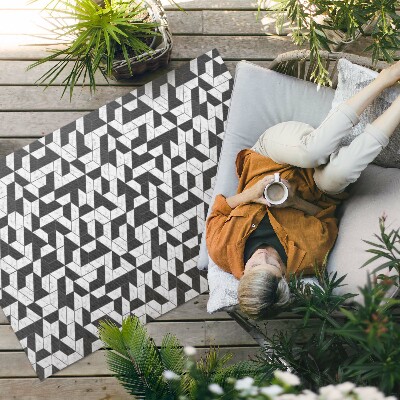 Vinyl teppich läufer Modisches Steinmosaik Mit Marmor