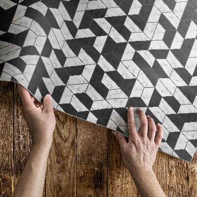 Vinyl teppich läufer Modisches Steinmosaik Mit Marmor