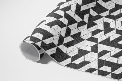 Vinyl teppich läufer Modisches Steinmosaik Mit Marmor