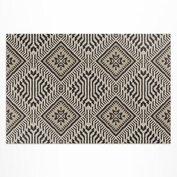 Teppich pvc Indisches Design Mit Boho-Ornamenten