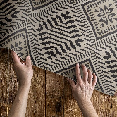 Teppich pvc Indisches Design Mit Boho-Ornamenten