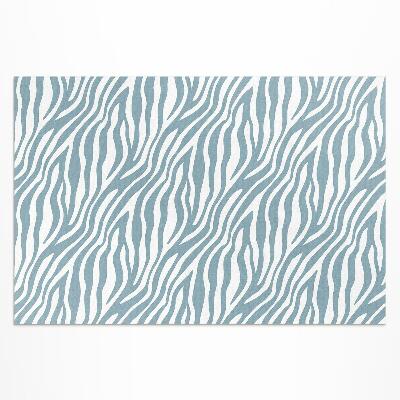 Teppich auf pvc Wellen In Pastellblau