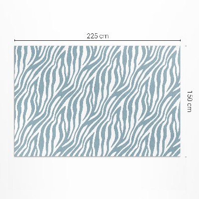 Teppich auf pvc Wellen In Pastellblau