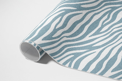 Teppich auf pvc Wellen In Pastellblau