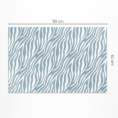 Teppich auf pvc Wellen In Pastellblau