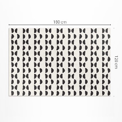 Teppich auf pvc Unregelmäßiges Halbmond-Boho-Muster