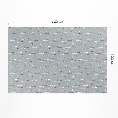 Vinyl teppich Boho Indische Pfeile Zartes Muster