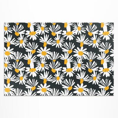 Pvc teppich Feldblumen Mit Bemalten Gänseblümchen