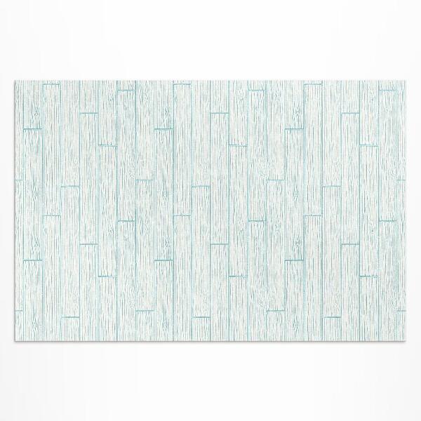 Teppich auf pvc Helle Holzbodenplatten