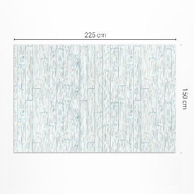 Teppich auf pvc Helle Holzbodenplatten