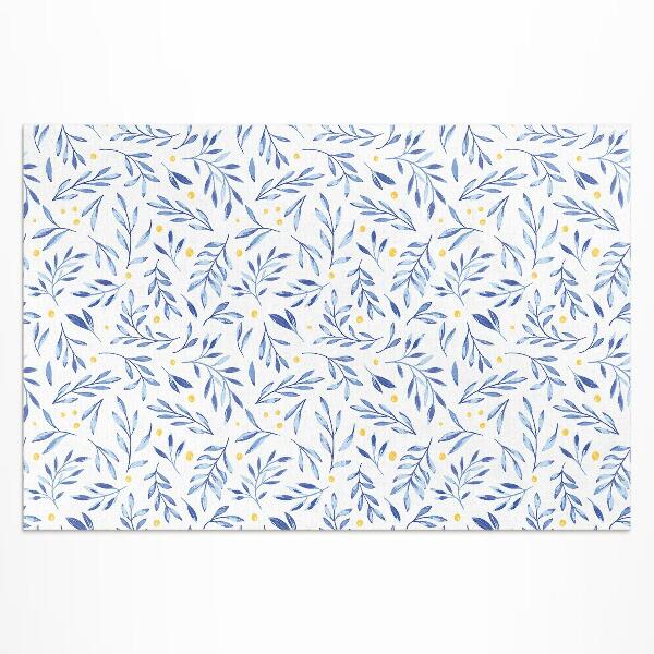 Pvc teppich Aquarellzweige Hinterlassen Boho-Punkte