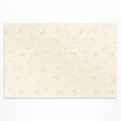 Teppich pvc Monde Und Kleine Sterne Im Boho-Kosmos