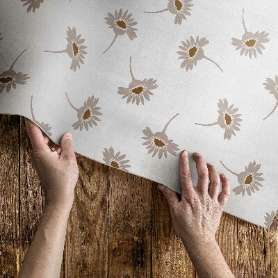 Teppich auf pvc Zarte Boho-Gänseblümchen