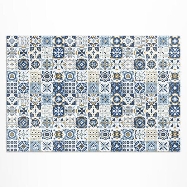 Teppich pvc Blaue Griechische Mosaik-Dekorfliesen